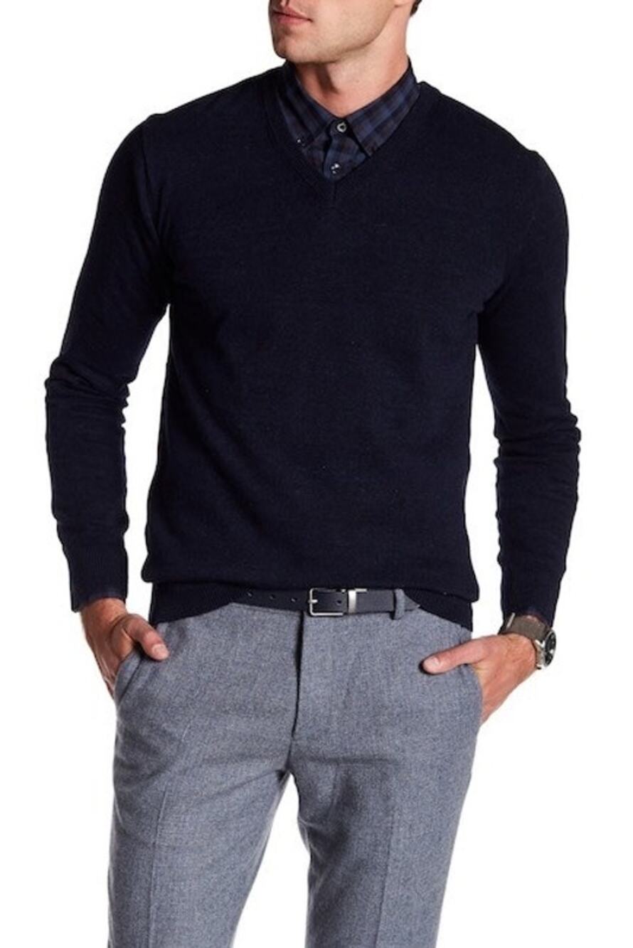 NWT Lindbergh black Cotton Knit W. V-Neck